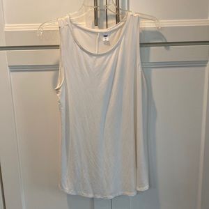 Old navy luxe white swing tank top